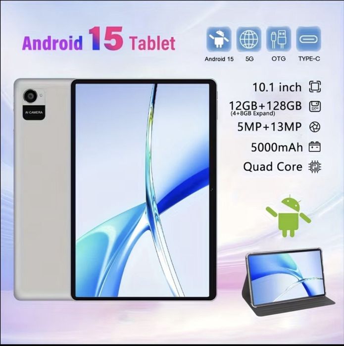 Новий планшет Crelander 10 дюймів набір  12\128\4g  підтримка сім
