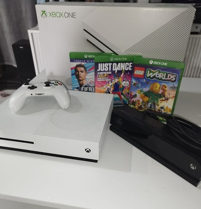 Xbox one s + Kinect + Gry just dance roblox Mario nie p3 PS4 series