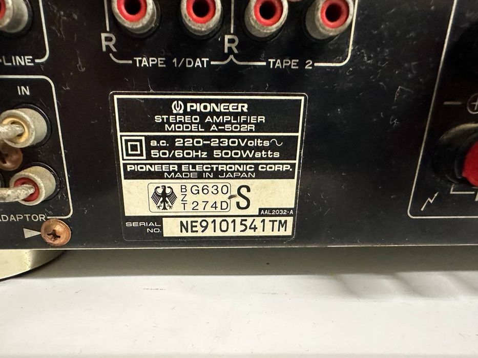 Wzmacniacz stereo Pioneer A-502 R, 2*75 Wat, Japan