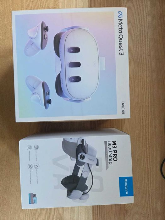 Gogle 3d - Meta Quest 3 128GB + BoboVR M3 Pro Head Strap