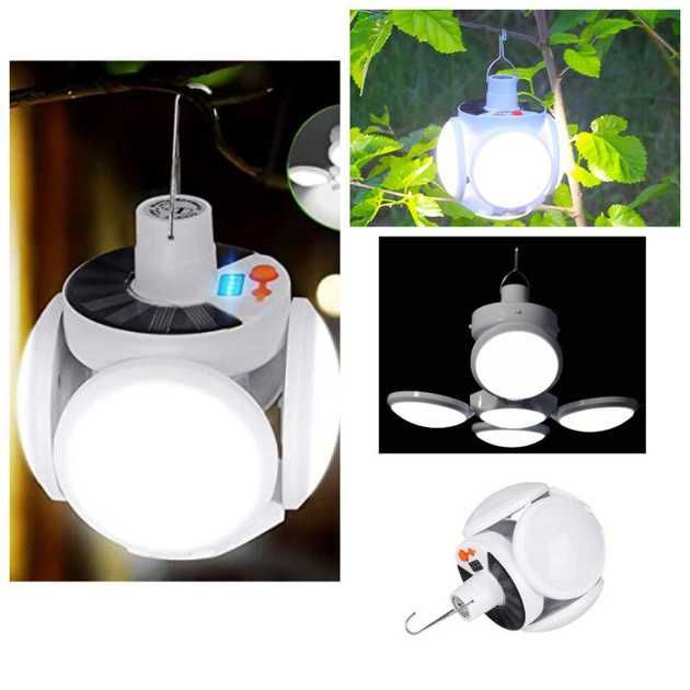 Мощный фонарь на солнечной батарее BL-2029 с 5 режимами света