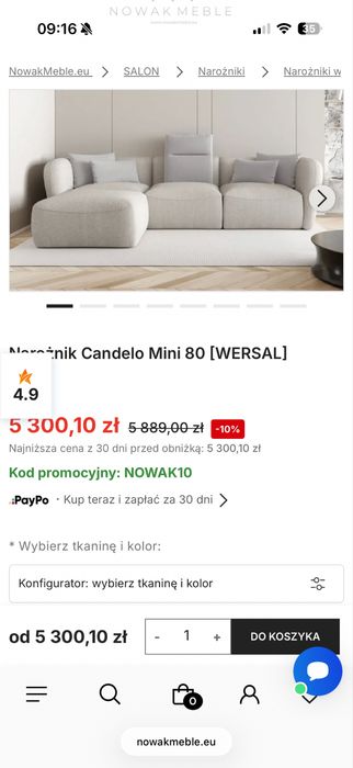 Narożnik Candelo 80