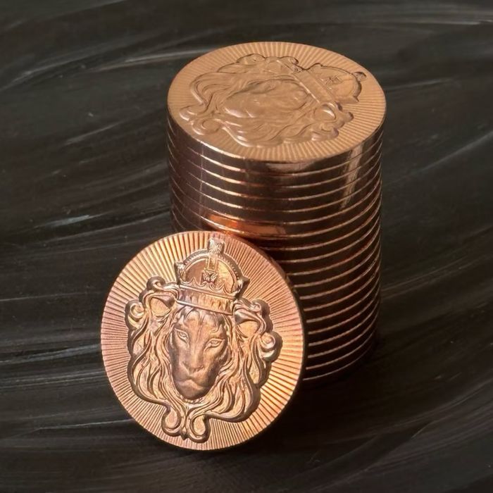 Мідна монета "Лев Скоттсдейла" 1 oz 999 Scottsdale Mint