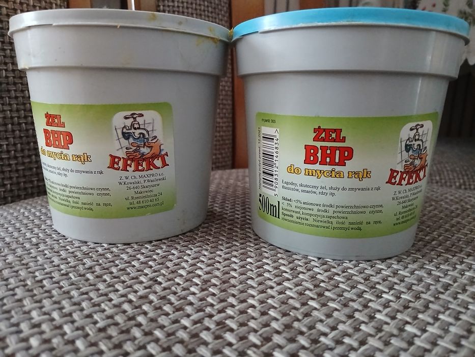 Żel bhp do mycia rąk