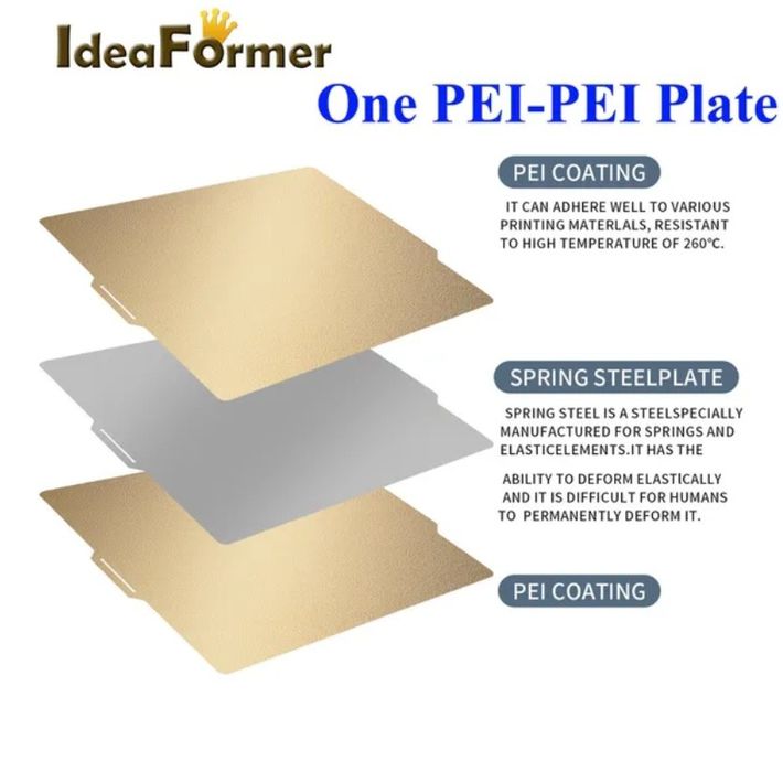 Гнучка пластина для Bambu Lab P1/X1/A1/P2S. 257*257мм.