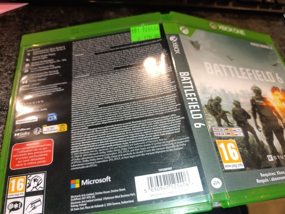 Battlefield 6 Xbox Series X PL okładka drukowana sklep kioskzgrami