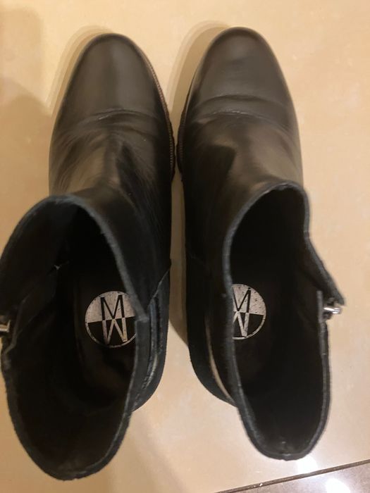 Sztyblety - botki, skóra naturalna