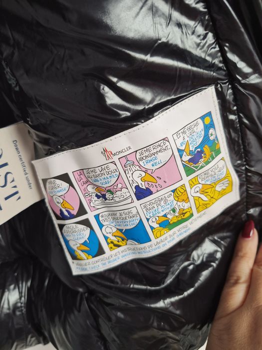 Kurtka puchowa Moncler S/M czerwona