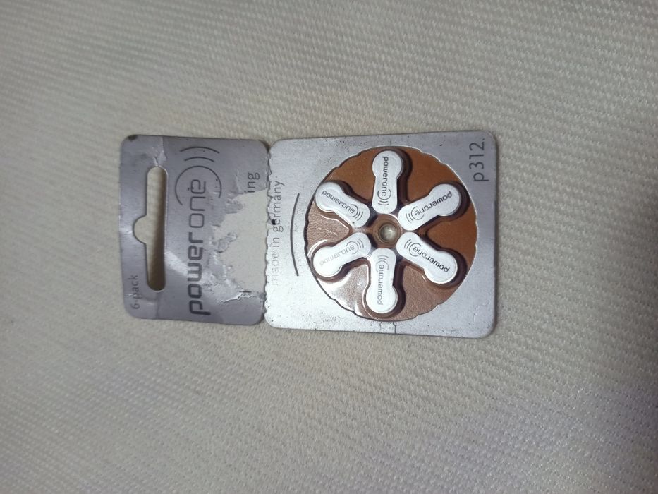 Батарея для слухового аппарата PowerOne P312 (6 шт.)