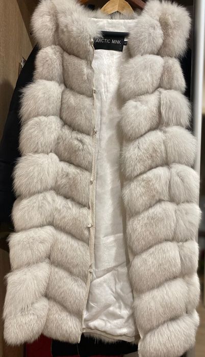 Меховая жилетка, размер S/M