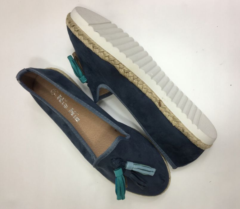 Nowość balerinki baleriny espadryle z frędzlami 41