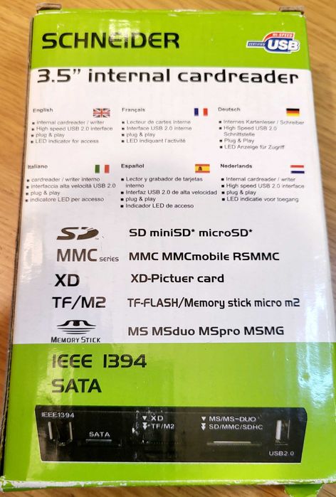 Leitor Interno 3.5 Cartões Memória  + BT Dongle 2.0 + WiFi USB 11n