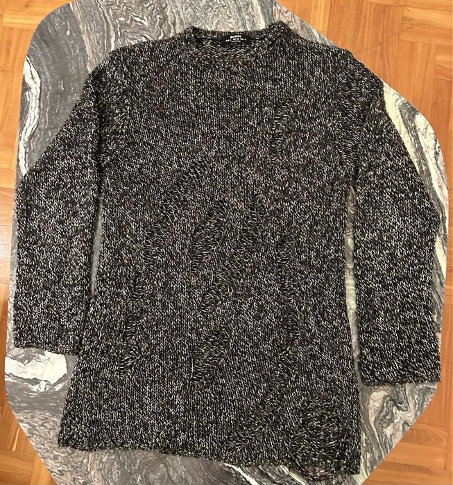 Sweter - czarny / szary Bershka rozm. M