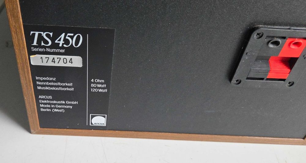 ARCUS TS 450 REWELACYJNE kolumny monitory