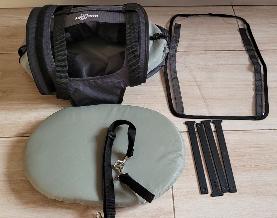 Torba na rower dla psa, kota Rixen Kaul, transporter rowerowy, klickfix