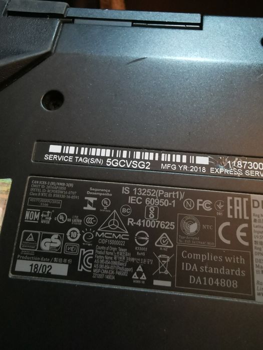 Dell rugged 5414 toughbook, dysk twardy 237GB36GB