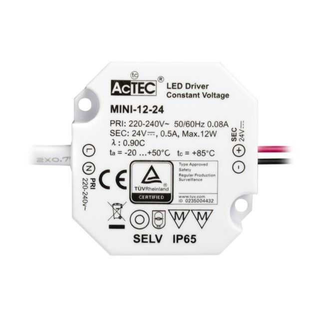 Actec Mini-12-24 Sterownik Zasilacza Led IP65