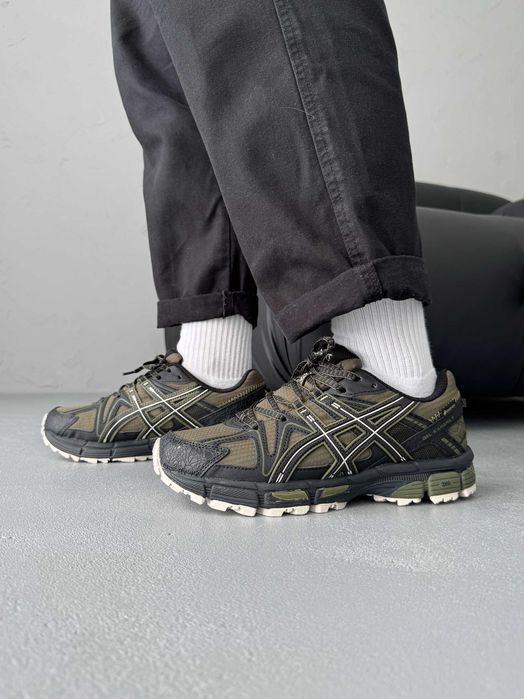 Кросівки осінні Asics Gel-Kahana 8 Gore-Tex Khaki  premium | Кроссовки Асикс чоловічі