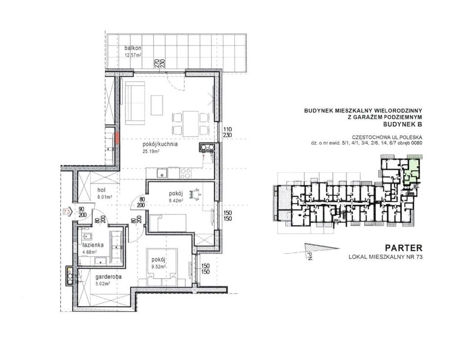Apartament Parkitka -Trzy pokoje - Poleska