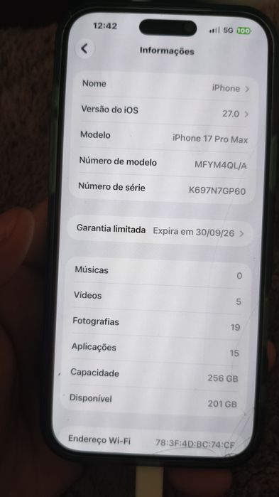 iPhone 17 pro Max 256gb