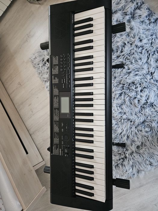 Keyboard Casio CTK-1150 – 61 klawiszy + statyw i zasilacz