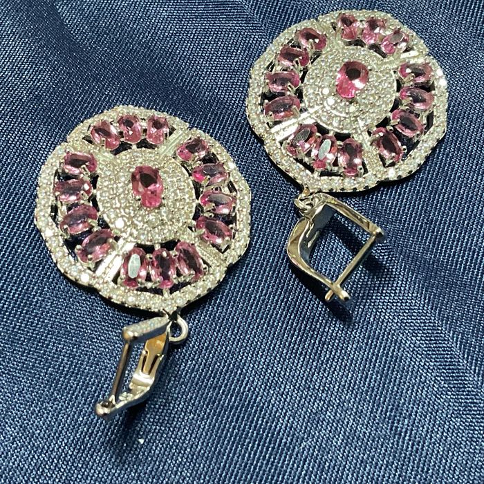 Brincos prata 925 medidas de 5 cm