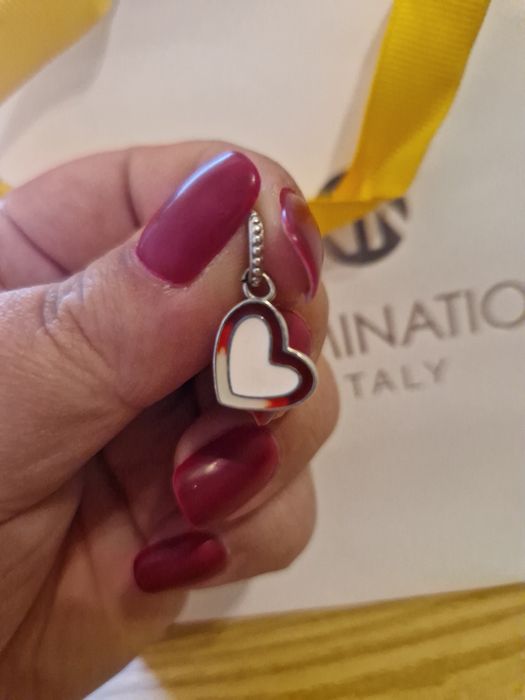 Charms różowe serduszko