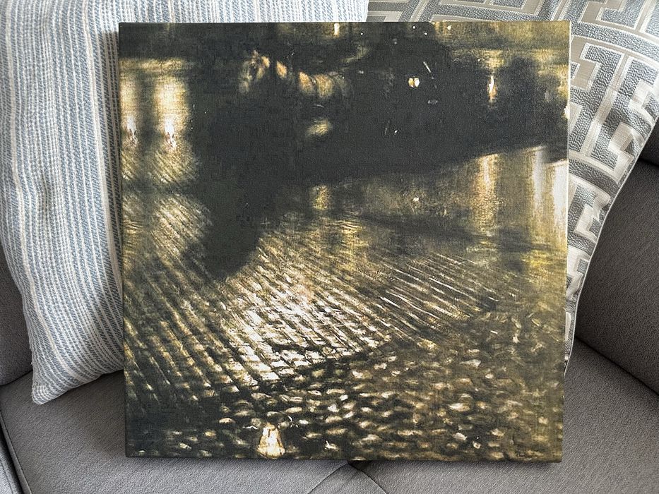 Dorożka w deszczu, J. Pankiewicz - obraz, druk na płótnie, 40 x 40 cm