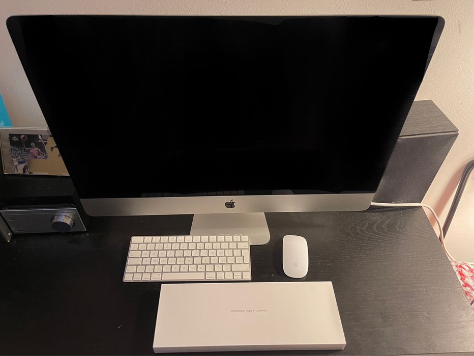 iMac 27" Retina 5K Mid 2015-pudelko+myszka+klawiatura+sformatowany