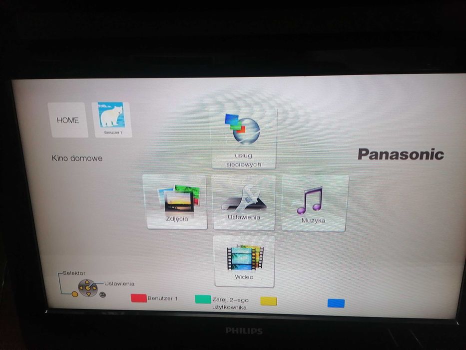 Odtwarzacz Blu-ray Panasonic SA-BTT105 amplituner  pilot HDMI/USB