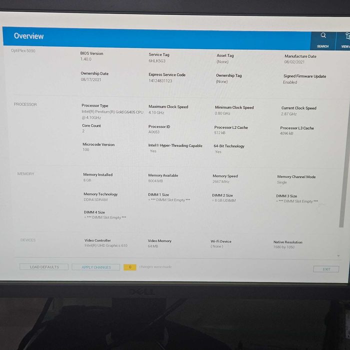 Материнська плата Dell OptiPlex 5090 малого форм-фактора (SFF) s1200