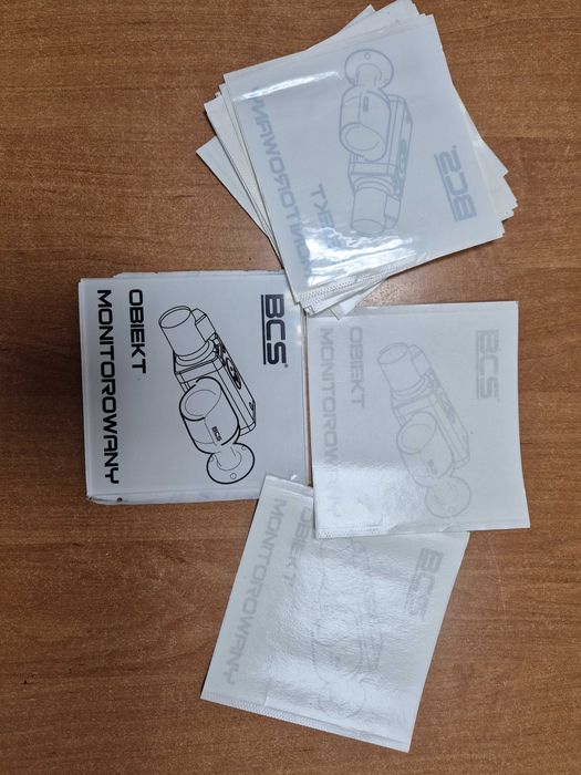 Naklejki obiekt monitorowany 16 sztuk