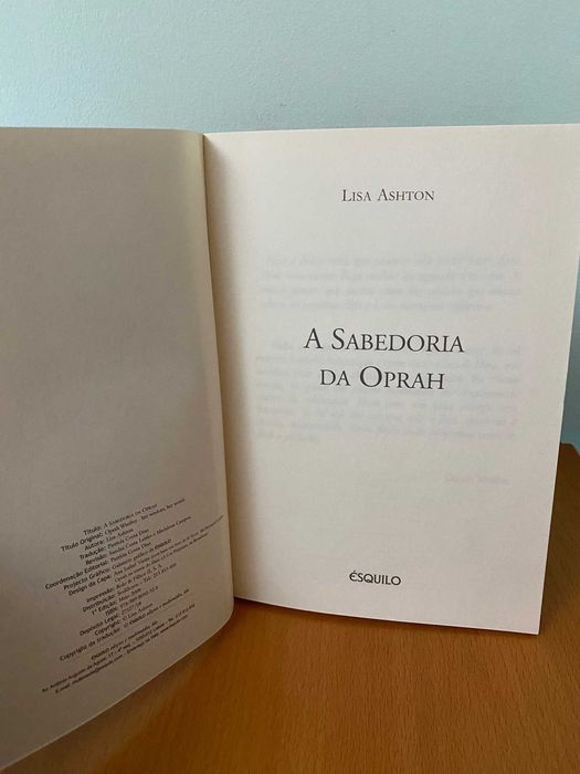 A Sabedoria da Oprah - Lisa Ashton