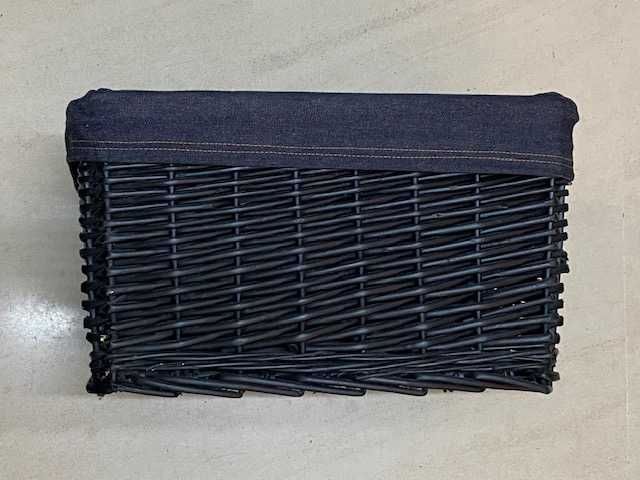 Cesto Vime preto grande - Como Novo