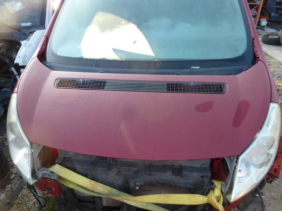 Maska przód pokrywa silnika Fiat Scudo II 07-16 czerwony