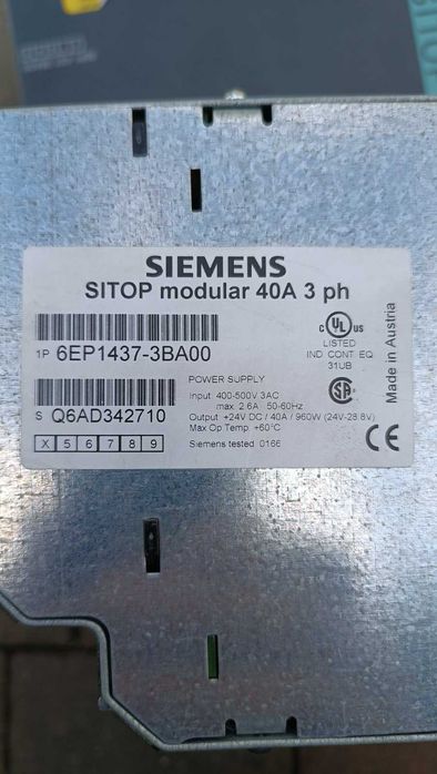 Zasilacz SITOP 24V/40A Siemens 2szt