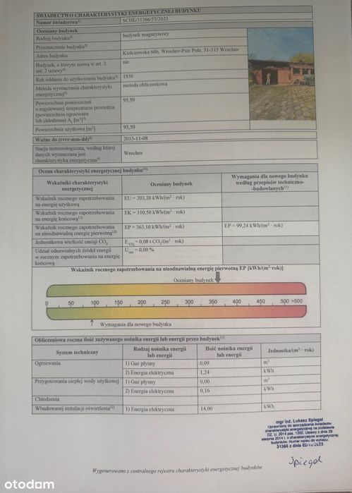 Wrocław ul. Kiełczowska 66B działka USŁUGOWO-PRZEMYSŁOWA - Widok 5