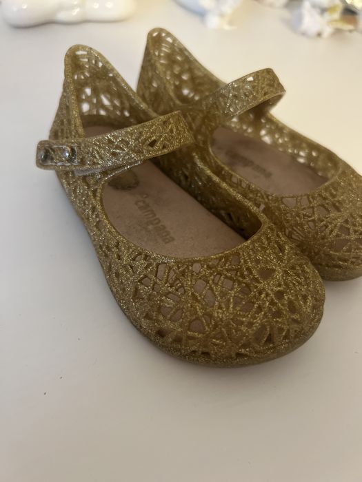 Złote buty Mini Melissa