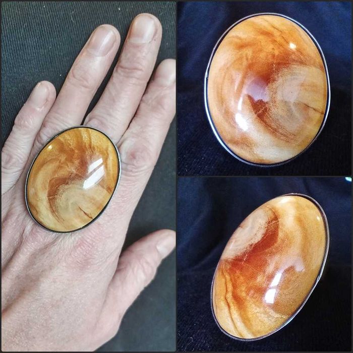 pierścionek drewniany rękodzieło artystyczne handmade