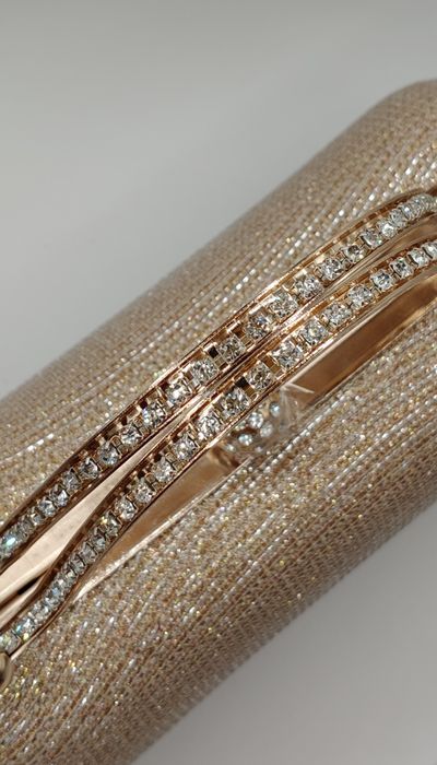 Torebka brokatowa kuferek