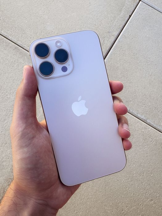 iPhone 16 Pro Max, cor deserto, 256GB, garantia