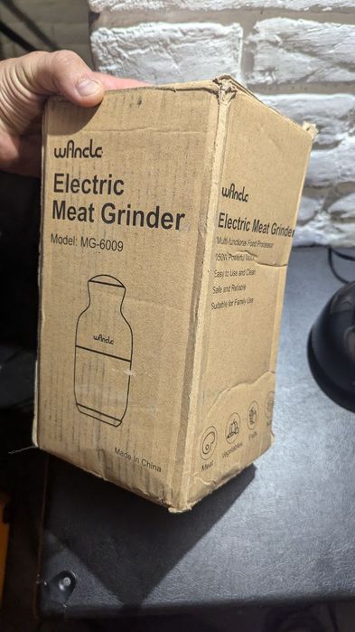 М’ясорубка (подрібнювач овочів) Wancle Electric Meat Grinder 600 мл Bl