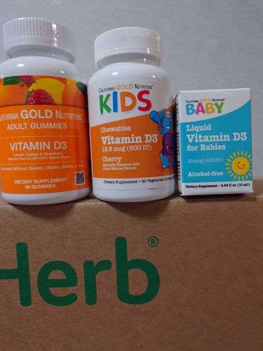 Вітамін Д3, iherb, дорослий вітамін Д3,