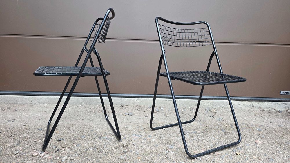 Klasyk IKEA: Krzesła Składane „Ted Net” – Proj. Niels Gammelgaard .Lata 70/80