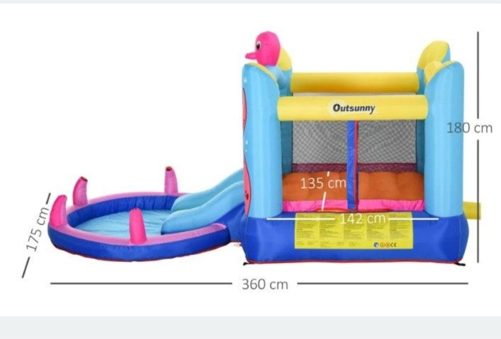Insuflável com/sem água + trampolim