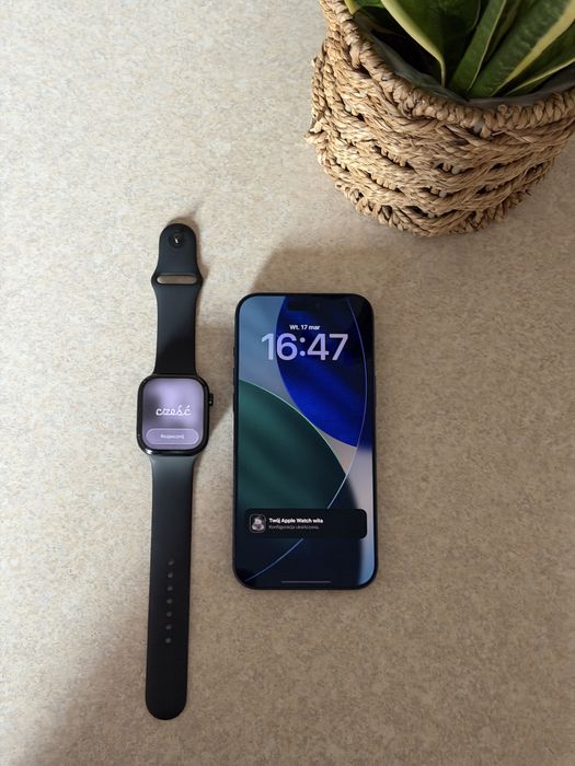 Apple Watch SE 3  44 mm GPS czarny nowy, nieaktywowany