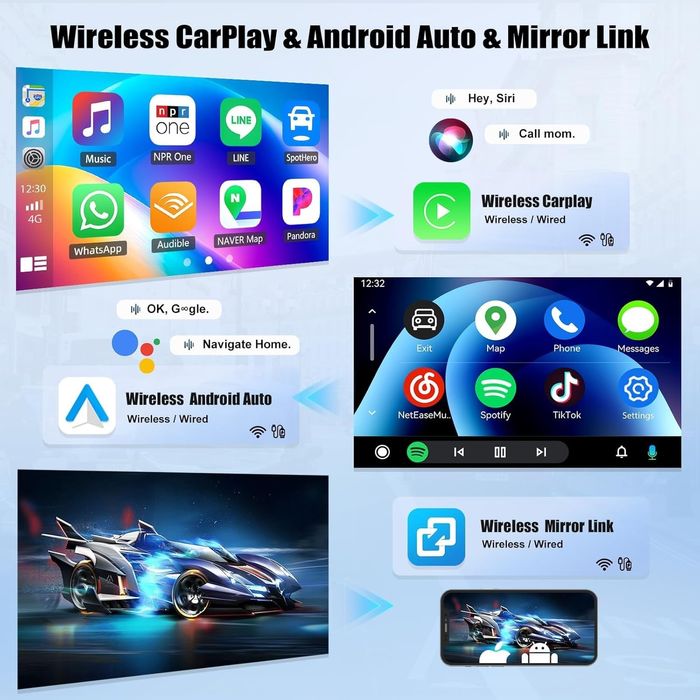 магнітола 6/128 ГБ 8-ядерний Android 15 для Audi A4 S4 RS4 2002-2008