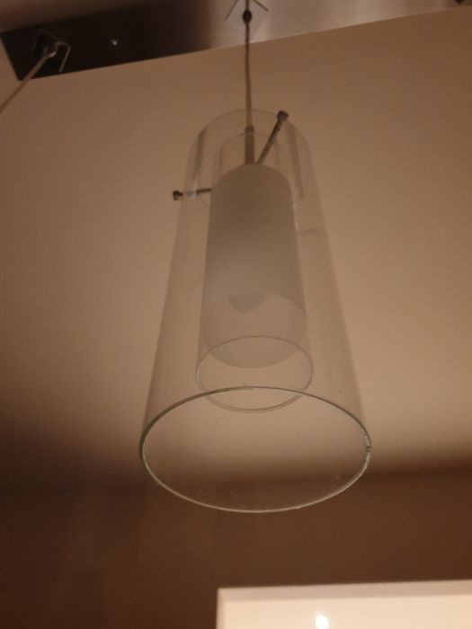 Lampa sufitowa szklana
