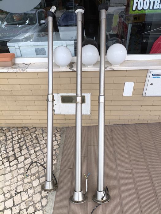 Três Candeeiros inoxi  para venda