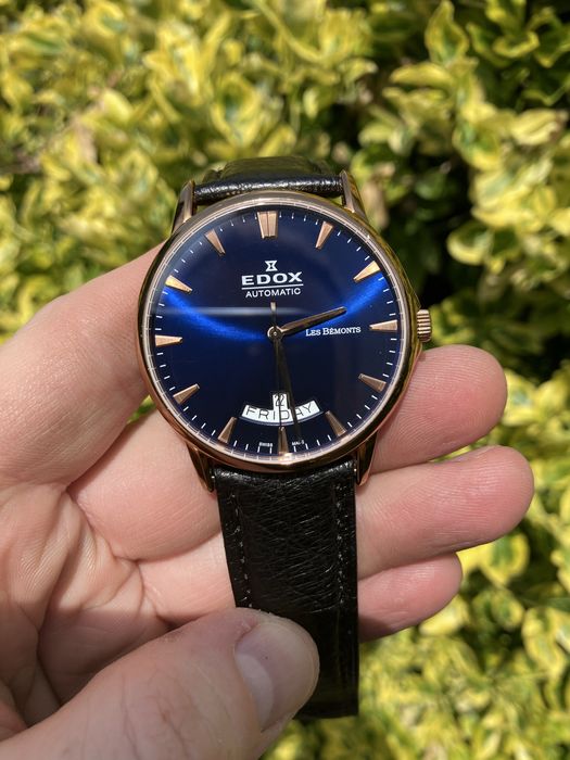 Zegarek EDOX Les Bemonts Automatic Day-Date